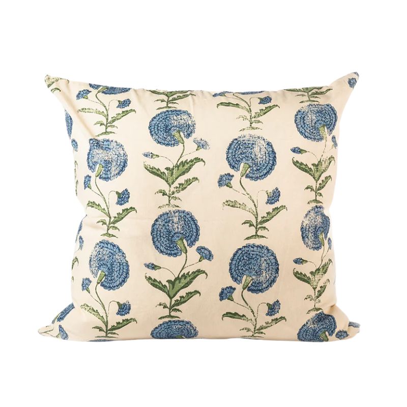 Poppy Blue on Cotton