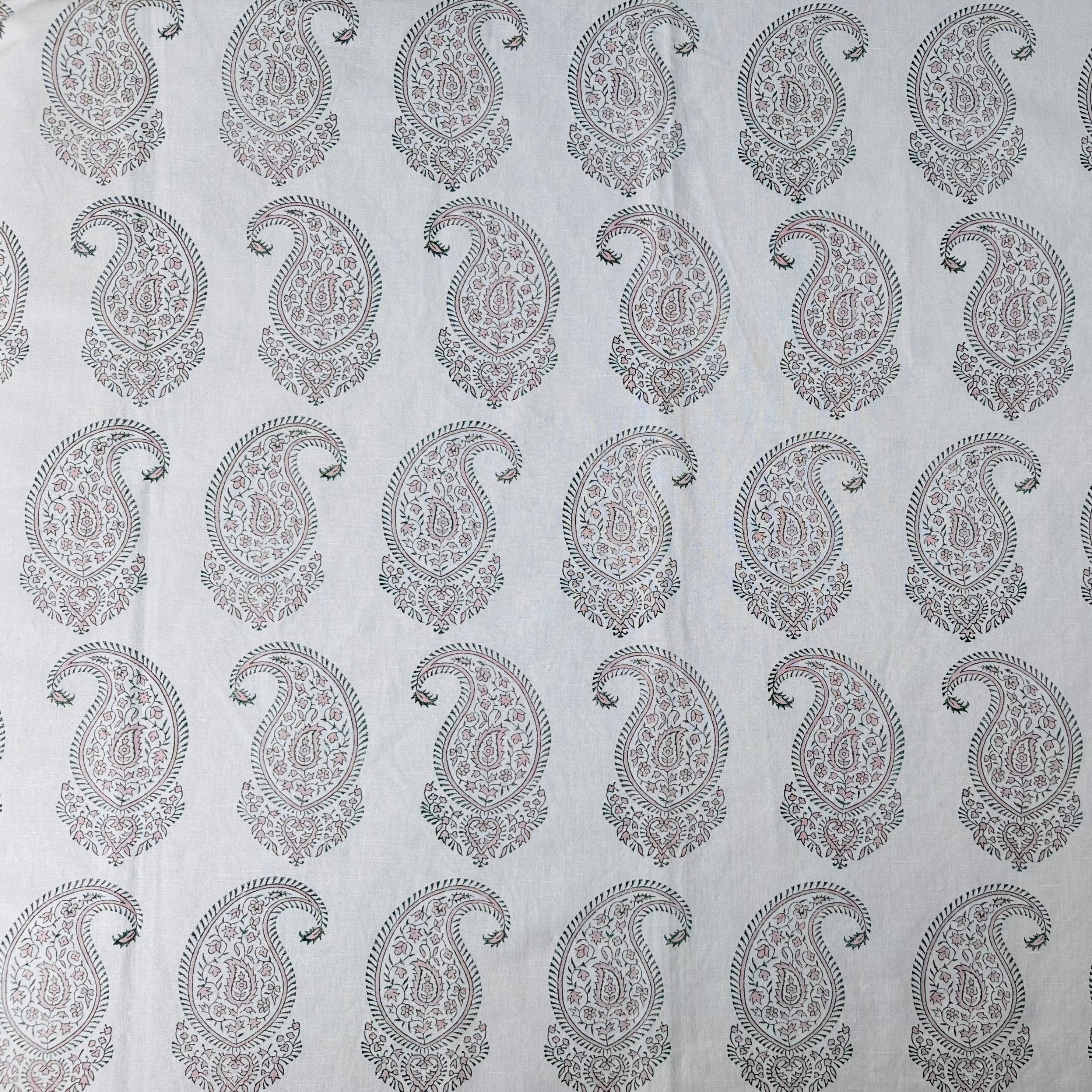 PAISLEY - PINK AND OLIVE