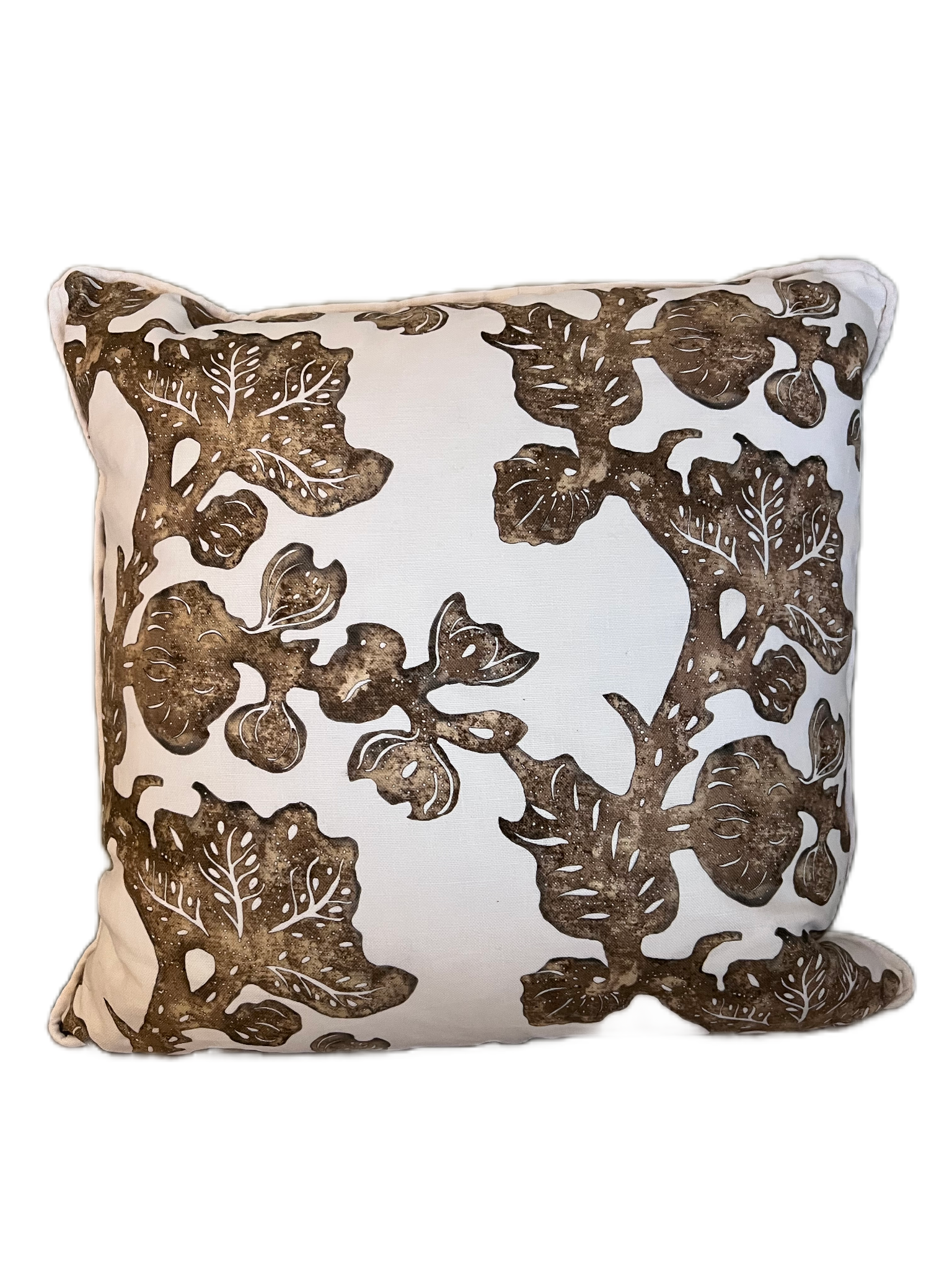 Fruiting Fig Cushion in Cinnamon