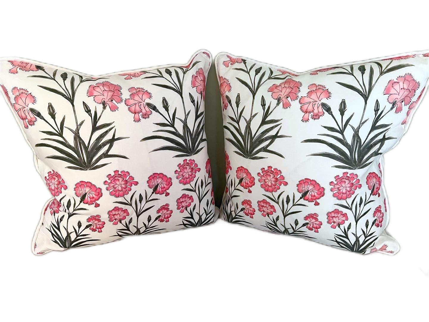 Mughal Meadow Mini Cushion in Pink