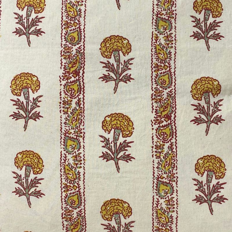 Camilla Stripe Yellow on Cotton