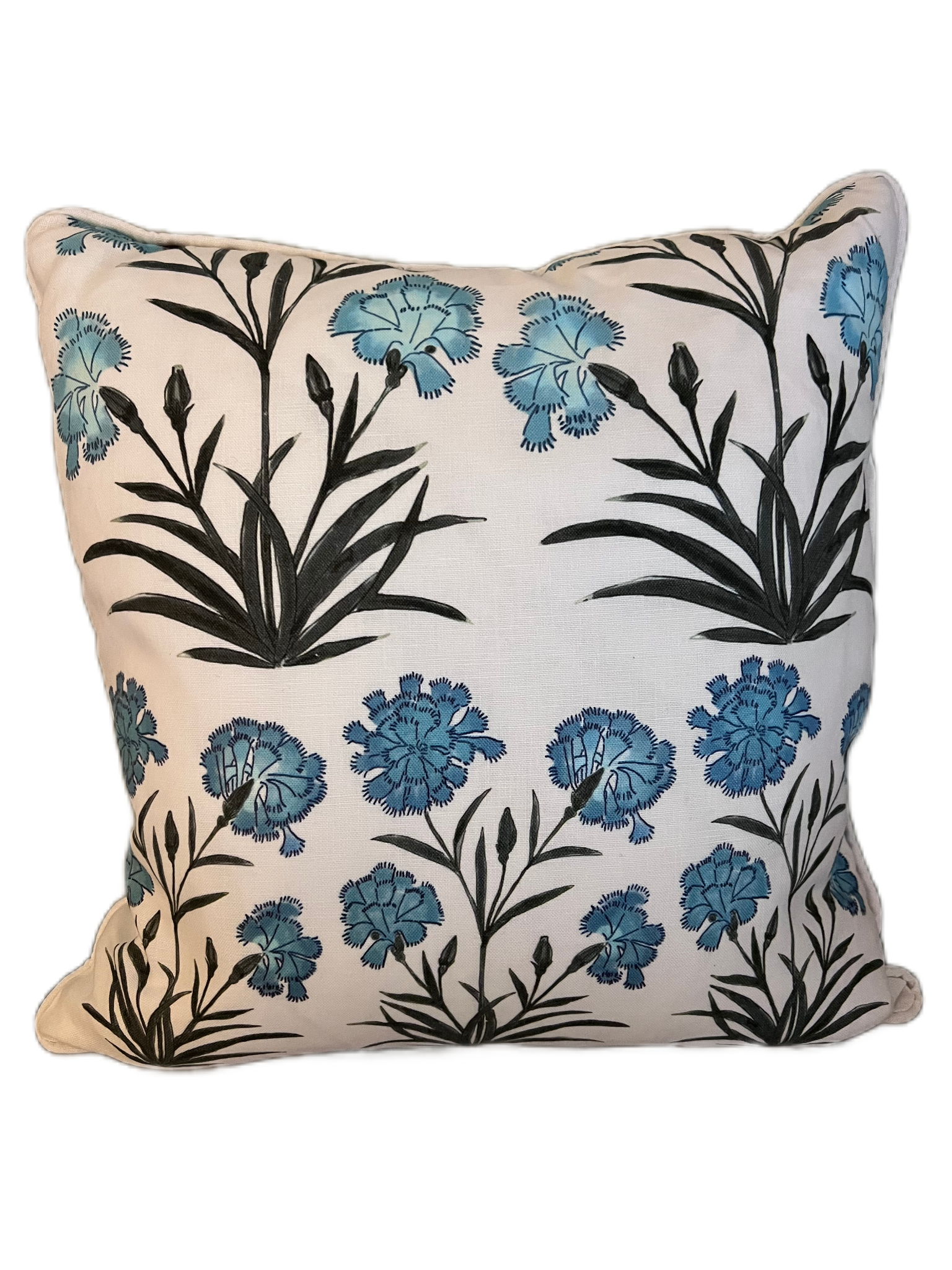 Mughal Meadow Mini Cushion in Blue